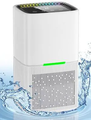 Dehumidifier, 60 OZ Water Tank, Dehumidifiers for Home, 500 sq. ft. Dehumidifier for Basement Bathroom Bedroom with Auto Shut Off, 7 Colors LED Light, Quiet Dehumidifiers with Sleep Mode (White) Dehumidifier, 60 OZ Water Tank, Dehumidifiers for Home, 500 sq. ft. Dehumidifier for Basement Bathroom Bedroom with Auto Shut Off, 7 Colors LED Light, Quiet Dehumidifiers with Sleep Mode (White)