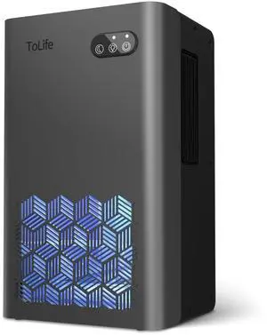 Dehumidifier for Home 95 OZ Water Tank, 1000 sq.ft Dehumidifiers for Basement Bedroom Bathroom with Auto Shut Off 7 Colors LED Light, Grey Dehumidifier for Home 95 OZ Water Tank, 1000 sq.ft Dehumidifiers for Basement Bedroom Bathroom with Auto Shut Off 7 Colors LED Light, Grey