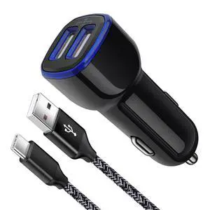 Fast Car Charger Type C Android Phone Samsung Car Charger Fast Charging USB C Cigarette Lighter Adapter Plug with Cable for Samsung Galaxy A13 5G/A03s/S23/S22 Ultra/S21/S20/S10/S9/A11/A12/A32/A53/A23 Fast Car Charger Type C Android Phone Samsung Car Charger Fast Charging USB C Cigarette Lighter Adapter Plug with Cable for Samsung Galaxy A13 5G/A03s/S23/S22 Ultra/S21/S20/S10/S9/A11/A12/A32/A53/A23