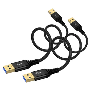 USB to USB Cable 3 ft, 2Pack USB3.0 Male to Male A to A Double Side USBCord | for Data Transfer, Sound Bar, External Hard Driver, Computer PC Laptop Cooler, DVD Player, KVM, TV, Hub, Monitor USB to USB Cable 3 ft, 2Pack USB3.0 Male to Male A to A Double Side USBCord | for Data Transfer, Sound Bar, External Hard Driver, Computer PC Laptop Cooler, DVD Player, KVM, TV, Hub, Monitor