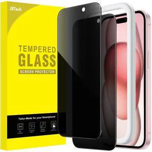 Privacy Screen Protector for iPhone 15 6.1-Inch, Anti-Spy Tempered Glass Film with Easy Installation Tool, 2-Pack Privacy Screen Protector for iPhone 15 6.1-Inch, Anti-Spy Tempered Glass Film with Easy Installation Tool, 2-Pack
