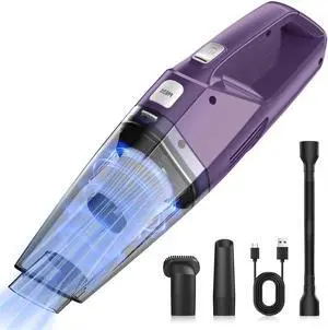 Handheld Vacuum Cordless Car Vac Portable with 8KPA & Multi Accessories & Low Noise, Lightweight Hand Held Vacuum Cordless Rechargeable for Car/Home/Dust/Pet Hair, Mine Portable Vacuum Handheld Vacuum Cordless Car Vac Portable with 8KPA & Multi Accessories & Low Noise, Lightweight Hand Held Vacuum Cordless Rechargeable for Car/Home/Dust/Pet Hair, Mine Portable Vacuum