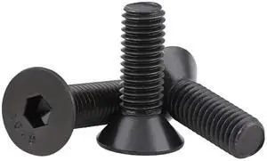 M3-0.5 x 14mm Flat Head Socket Cap Screws, 10.9 Grade Alloy Steel,DIN 7991,Allen Socket Drive, Black Oxide Finish, Machine Thread, Countersunk Bolts,Fully Thread Quantity 60 M3-0.5 x 14mm Flat Head Socket Cap Screws, 10.9 Grade Alloy Steel,DIN 7991,Allen Socket Drive, Black Oxide Finish, Machine Thread, Countersunk Bolts,Fully Thread Quantity 60