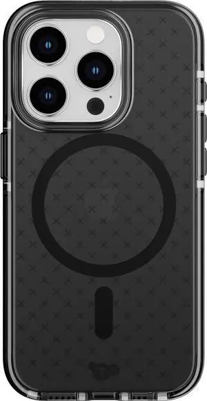 Evo Check case for iPhone 15 Pro - Compatible with MagSafe - Impact Protection Case - Smokey/Black Evo Check case for iPhone 15 Pro - Compatible with MagSafe - Impact Protection Case - Smokey/Black