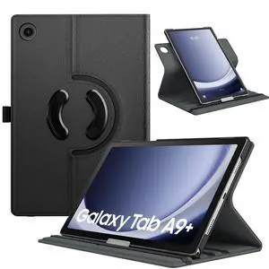 Rotating Case for Samsung Galaxy Tab A9+/A9 Plus 11 Inch 2023, 90 Degree Rotating Stand Cover, Support Auto Wake Sleep for Galaxy Tab A9+ Tablet SM-X210/X216/X218, Black Rotating Case for Samsung Galaxy Tab A9+/A9 Plus 11 Inch 2023, 90 Degree Rotating Stand Cover, Support Auto Wake Sleep for Galaxy Tab A9+ Tablet SM-X210/X216/X218, Black