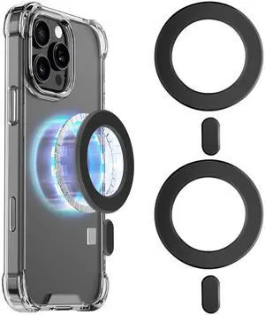 for Magsafe Magnet Sticker,2PCS,Magnetic Adapter Ring for Phone Cases&Wireless Charging,Mag Safe Accessories,Compatible with iPhone 16/15/14/13,Galaxy S24/S23/S22/Ipad/Kindle (Black 2PCS) for Magsafe Magnet Sticker,2PCS,Magnetic Adapter Ring for Phone Cases&Wireless Charging,Mag Safe Accessories,Compatible with iPhone 16/15/14/13,Galaxy S24/S23/S22/Ipad/Kindle (Black 2PCS)