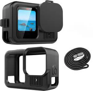 Camera Silicone Protective Case Accessories Kit Compatible with Hero 9 10 11 12 13, Includes Silicone Cover, Lens Cap, Battery Cover, Tempered Glass, Storage Box & Wrist Lanyard for Travel Camera Silicone Protective Case Accessories Kit Compatible with Hero 9 10 11 12 13, Includes Silicone Cover, Lens Cap, Battery Cover, Tempered Glass, Storage Box & Wrist Lanyard for Travel