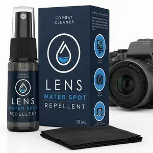 Spray and Microfiber Lens Cleaner Care Kit - Water Spot Repellent Camera Lens and Optical Cleaning Solution for Coated Lenses, Binoculars, Scopes, Cameras, Glasses, Sunglasses, Screens Spray and Microfiber Lens Cleaner Care Kit - Water Spot Repellent Camera Lens and Optical Cleaning Solution for Coated Lenses, Binoculars, Scopes, Cameras, Glasses, Sunglasses, Screens