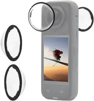 X4 Premium Lens Guards for Insta 360 X4, 98% Transmittance High Transparency Tempered Glass Lens Protector for Insta 360 X4 Camera, Anti-Scratch Accessories 9H Hardness (Only for X4) X4 Premium Lens Guards for Insta 360 X4, 98% Transmittance High Transparency Tempered Glass Lens Protector for Insta 360 X4 Camera, Anti-Scratch Accessories 9H Hardness (Only for X4)