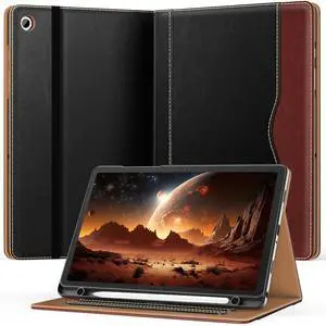 Case for Samsug Galaxy Tab A11+ / A9+ Plus 11 inch 2026/2024 (SM-X230/X236/X238/X210/X216/X218), PU Leather Folio Cover with Multi-Angle Stand, Auto Wake/Sleep for 11" Tablet (Black+Brown) Case for Samsug Galaxy Tab A11+ / A9+ Plus 11 inch 2026/2024 (SM-X230/X236/X238/X210/X216/X218), PU Leather Folio Cover with Multi-Angle Stand, Auto Wake/Sleep for 11" Tablet (Black+Brown)
