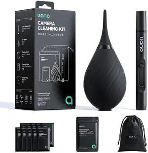 5-in-1 Camera Lens Cleaning Kit with Cleaning Solution 60ml, Swab, Pen, Air Blower, Nano-Fiber Cloth, Wipes, Cleaning Kit for Computer PC MacBook iPhone Camera 5-in-1 Camera Lens Cleaning Kit with Cleaning Solution 60ml, Swab, Pen, Air Blower, Nano-Fiber Cloth, Wipes, Cleaning Kit for Computer PC MacBook iPhone Camera
