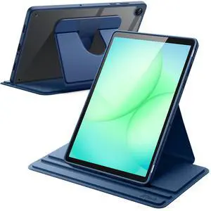 Rotating Case for Samsung Galaxy Tab A11+/A11 Plus, 360 Degree Rotation Protective Stand Cover Clear Back, Multi-Angle Viewing, Auto Wake/Sleep (Navy) Rotating Case for Samsung Galaxy Tab A11+/A11 Plus, 360 Degree Rotation Protective Stand Cover Clear Back, Multi-Angle Viewing, Auto Wake/Sleep (Navy)
