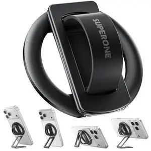 for MagSafe Phone Grip with Soft Silicone Loop, Strong Magnetic Phone Stand Comfortable & Removable, Anti-Drop 4-in-1 Magnetic Ring Holder Kickstand for iPhone 17/16/15/14/13/12 MagSafe Case for MagSafe Phone Grip with Soft Silicone Loop, Strong Magnetic Phone Stand Comfortable & Removable, Anti-Drop 4-in-1 Magnetic Ring Holder Kickstand for iPhone 17/16/15/14/13/12 MagSafe Case