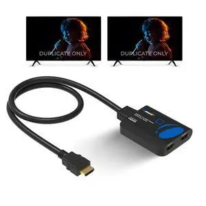 4K HDMI Splitter 1 in 2 Out 4:4:4 8-bit - HDCP 2.2, 18 Gbps, 4K@60Hz HDMI Duplicator/Distributor UltaHD High-Resolution Down Scaler - UHDS-102C 4K HDMI Splitter 1 in 2 Out 4:4:4 8-bit - HDCP 2.2, 18 Gbps, 4K@60Hz HDMI Duplicator/Distributor UltaHD High-Resolution Down Scaler - UHDS-102C