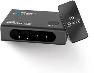 8K 3-Port HDMI 2.1 Switch, 3-in 1-Out, 8K@60Hz, CEC, HDR, IR Remote 8K 3-Port HDMI 2.1 Switch, 3-in 1-Out, 8K@60Hz, CEC, HDR, IR Remote