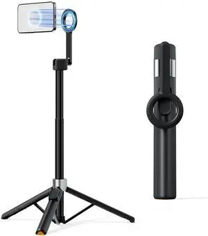 60" Magnetic Tripod for iPhone,Mini Magnetic Selfie Stick Magnetic Selfie Stick Compatible with iPhone 12-17 Series with Metal Ring 60" Magnetic Tripod for iPhone,Mini Magnetic Selfie Stick Magnetic Selfie Stick Compatible with iPhone 12-17 Series with Metal Ring