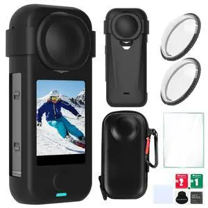 Camera Protective Kit for insta 360 X4 Air Accessories Include-Screen Protector/Lens Guard/Silicone Protective Cover/Camera case(with Buckle) Camera Protective Kit for insta 360 X4 Air Accessories Include-Screen Protector/Lens Guard/Silicone Protective Cover/Camera case(with Buckle)