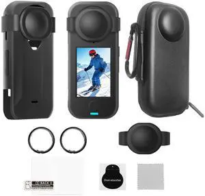 for Insta360 X4 Air Accessories Kit Include Camera Case/Silicone Cover/Lens Guards/Screen Tempered Glass/Action Camera Protection Parts for X4 Air for Insta360 X4 Air Accessories Kit Include Camera Case/Silicone Cover/Lens Guards/Screen Tempered Glass/Action Camera Protection Parts for X4 Air