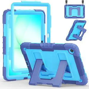 Case for Samsung Galaxy Tab A11+ /A9+ Plus 11'' 2025/2023, Dinines Rugged Heavy Duty Shockproof Protective Samsung A11+/A9+ Plus Tablet Case with Kickstand, Shoulder Strap Pencil Holder, Navy Blue Case for Samsung Galaxy Tab A11+ /A9+ Plus 11'' 2025/2023, Dinines Rugged Heavy Duty Shockproof Protective Samsung A11+/A9+ Plus Tablet Case with Kickstand, Shoulder Strap Pencil Holder, Navy Blue