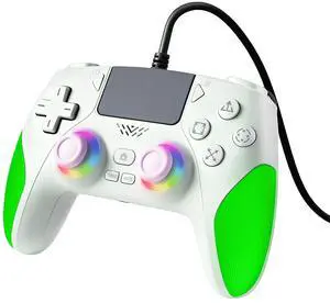 RGB Wired Controller for PS-5/PC, Gaming Controller Support Programmable/Remap/Turbo Functions, Dual Vibration, 3.5MM Audio Jack, Motion Control, Compatible with PS-5/PS-4/PC/MAC/IOS/Android/ RGB Wired Controller for PS-5/PC, Gaming Controller Support Programmable/Remap/Turbo Functions, Dual Vibration, 3.5MM Audio Jack, Motion Control, Compatible with PS-5/PS-4/PC/MAC/IOS/Android/