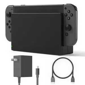 TV Dock Station for Switch/Switch OLED Replacement 3-in-1 Includes Original IC Module, AC Charger & High-Speed HDMI Cable, Supports 1080P HD Output & Console Charging (Not Compatible with Switch 2) TV Dock Station for Switch/Switch OLED Replacement 3-in-1 Includes Original IC Module, AC Charger & High-Speed HDMI Cable, Supports 1080P HD Output & Console Charging (Not Compatible with Switch 2)