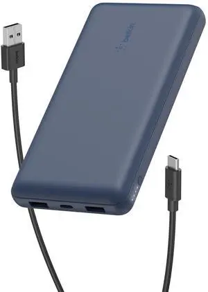 Portable Charger, USB C Power Bank 20000 mAh w/ 2 USB-A Ports, 15W w/ Type-A to Type-C Cable - iPhone 17, Air, Pro, Pro Max, AirPods, Samsung Galaxy S25, S24, Google Pixel 10, iPad, etc. - Blue Portable Charger, USB C Power Bank 20000 mAh w/ 2 USB-A Ports, 15W w/ Type-A to Type-C Cable - iPhone 17, Air, Pro, Pro Max, AirPods, Samsung Galaxy S25, S24, Google Pixel 10, iPad, etc. - Blue