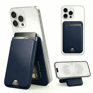 Magnetic Wallet Case Compatible with MagSafe, with Smart Tracking, RFID-Blocking, Strong Magnetic Phone Case Wallet Stand Adjustable for iPhone 17/16/15/14/13/12 Series, Blue Magnetic Wallet Case Compatible with MagSafe, with Smart Tracking, RFID-Blocking, Strong Magnetic Phone Case Wallet Stand Adjustable for iPhone 17/16/15/14/13/12 Series, Blue