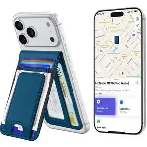 for MagSafe Wallet with Money Clip, Works with Apple Find My, Magnetic Wallet for iPhone 17/16/15/14/13/12 Series, for iPhone Wallet Stand with Finder Tracker, Dark Blue for MagSafe Wallet with Money Clip, Works with Apple Find My, Magnetic Wallet for iPhone 17/16/15/14/13/12 Series, for iPhone Wallet Stand with Finder Tracker, Dark Blue