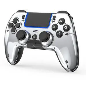 Wireless Controller for PS5/PS5 Pro/Slim/PC/Steam Deck, Gamepad with Macro/Turbo Function, Dual Vibration, Hall Effect Joysticks, 6-Axis Motion Gaming Controller with Speaker, 3.5mm Jack - Metallic Wireless Controller for PS5/PS5 Pro/Slim/PC/Steam Deck, Gamepad with Macro/Turbo Function, Dual Vibration, Hall Effect Joysticks, 6-Axis Motion Gaming Controller with Speaker, 3.5mm Jack - Metallic