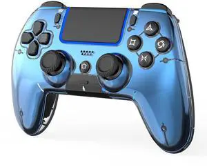 Wireless Controller for PS5/PS5 Pro/Slim/PC/Steam Deck, Gamepad with Macro/Turbo Function, Dual Vibration, Hall Effect Joysticks, 6-Axis Motion Gaming Controller with Speaker, 3.5mm Jack - Metallic Bl Wireless Controller for PS5/PS5 Pro/Slim/PC/Steam Deck, Gamepad with Macro/Turbo Function, Dual Vibration, Hall Effect Joysticks, 6-Axis Motion Gaming Controller with Speaker, 3.5mm Jack - Metallic Bl