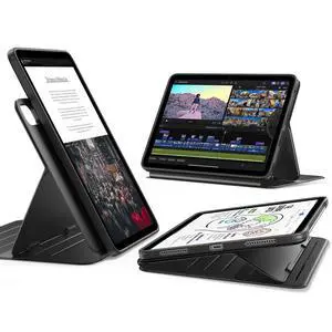 for iPad Air 11 Inch Case M4/M3/M2 (2026/2025/2024), iPad Air 5th/4th Gen Case (2022/2020) 10.9 Inch, Removable Magnetic Cover, Adjustable Portrait/Landscape Stand, 9 Standing Angles, Black for iPad Air 11 Inch Case M4/M3/M2 (2026/2025/2024), iPad Air 5th/4th Gen Case (2022/2020) 10.9 Inch, Removable Magnetic Cover, Adjustable Portrait/Landscape Stand, 9 Standing Angles, Black