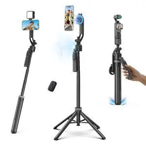 TT23M 63" Magnetic Face Tracking Tripod for iPhone, 360° Smart Auto Face Tripod with Remote, Selfie Stick for MagSafe that Follows Your Movement for iPhone 17/16/15/14/13/Android/Camera/GoPro TT23M 63" Magnetic Face Tracking Tripod for iPhone, 360° Smart Auto Face Tripod with Remote, Selfie Stick for MagSafe that Follows Your Movement for iPhone 17/16/15/14/13/Android/Camera/GoPro