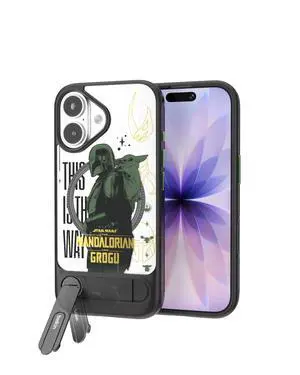 Disney Mando & Grogu Phone Case for iPhone 17, Qi2 & MagSafe Compatible with Rotatable Kickstand, 6.5ft Drop Protection, Raised Edges, Shockproof, Slim Design - Protective Magnetic iPhone Case Disney Mando & Grogu Phone Case for iPhone 17, Qi2 & MagSafe Compatible with Rotatable Kickstand, 6.5ft Drop Protection, Raised Edges, Shockproof, Slim Design - Protective Magnetic iPhone Case
