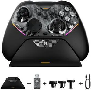 Storm(Gale2) Wireless PC Controller, Bluetooth Gaming Controller 2000Hz Polling Rate, Near-Zero Latency, TMR Sticks, Hall & Micro-switch Triggers, 16 Mechanical Buttons, 4 Customizable Back Paddles, Storm(Gale2) Wireless PC Controller, Bluetooth Gaming Controller 2000Hz Polling Rate, Near-Zero Latency, TMR Sticks, Hall & Micro-switch Triggers, 16 Mechanical Buttons, 4 Customizable Back Paddles,