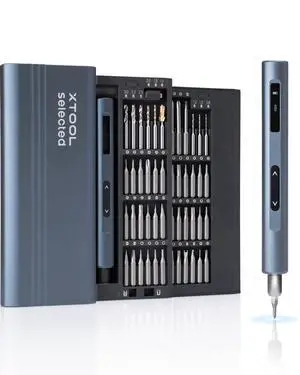 Mini Electric Screwdriver, 52-in-1 Precision Screwdriver Set Electric 400RPM 5 Torque Settings, 48 Drill Bits, Pry Bar, Led, Tweezers, Electric Precision Screwdriver Kit for Pc Building Mini Electric Screwdriver, 52-in-1 Precision Screwdriver Set Electric 400RPM 5 Torque Settings, 48 Drill Bits, Pry Bar, Led, Tweezers, Electric Precision Screwdriver Kit for Pc Building