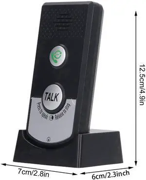 Wireless Intercom System for Home, 2 Way Range Walkie Talkie Communication Device for Elderly Monitoring, Home and Office Use, Easy Install Intercom with Doorbell Feature Wireless Intercom System for Home, 2 Way Range Walkie Talkie Communication Device for Elderly Monitoring, Home and Office Use, Easy Install Intercom with Doorbell Feature