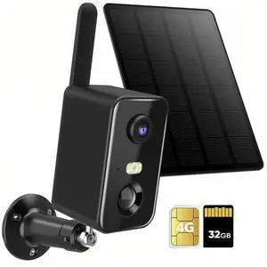 No WiFi Security Camera, 4G LTE Cellular Security Camera Battery Powered with SIM Card & Memory Card, 2K Color Night Vision, Motion Detection, 2-Way Talk, Solar Camera Outdoor Wireless No WiFi Security Camera, 4G LTE Cellular Security Camera Battery Powered with SIM Card & Memory Card, 2K Color Night Vision, Motion Detection, 2-Way Talk, Solar Camera Outdoor Wireless