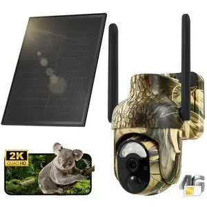 4G LTE Cellular Trail Camera 2K 360° View Live Streaming Game Camera Built-in SIM Card with Motion Activated Color Night Vision Remote Phone Access Solar Powered Trail Camera IP65 Waterproof 4G LTE Cellular Trail Camera 2K 360° View Live Streaming Game Camera Built-in SIM Card with Motion Activated Color Night Vision Remote Phone Access Solar Powered Trail Camera IP65 Waterproof