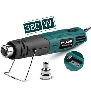 PRULDE Mini Heat Gun for Crafting, 2 Temp Settings 480&850 Fast Heat Shrink Gun with 6.6Ft UL Cord/Reflector Nozzle, Overheat Protection Hot Air Gun for Shrink Wrap/Tubing, Vinyl Wrap, Resin PRULDE Mini Heat Gun for Crafting, 2 Temp Settings 480&850 Fast Heat Shrink Gun with 6.6Ft UL Cord/Reflector Nozzle, Overheat Protection Hot Air Gun for Shrink Wrap/Tubing, Vinyl Wrap, Resin