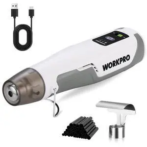 7.2V Cordless Mini Heat Gun, 1.5s Fast Heating | 3 Temp Settings (Cool/572°F/842°F), 4000mAh Battery, USB-C Charging Cable Included, For DIY Crafts 7.2V Cordless Mini Heat Gun, 1.5s Fast Heating | 3 Temp Settings (Cool/572°F/842°F), 4000mAh Battery, USB-C Charging Cable Included, For DIY Crafts