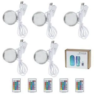 5PCS Remote Control RGB LED Lamp Kit 001 for Bambu Lab Multicolor RGB Includes Button Battery Makerworld 3D Printed DIY Hardware Model Spare Parts 5V USB Powered 5PCS Remote Control RGB LED Lamp Kit 001 for Bambu Lab Multicolor RGB Includes Button Battery Makerworld 3D Printed DIY Hardware Model Spare Parts 5V USB Powered