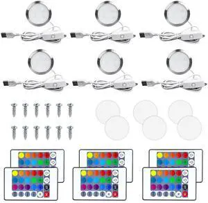 6PCS RGB Remote Control LED Lamp Kit Compatible with Bambu Lab 6PCS RGB Remote Control LED Lamp Kit Compatible with Bambu Lab