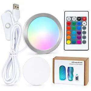 Remote Control RGB LED Lamp Kit for Bambu Lab 3D Printer Accessories-3D Printer DIY Multicolor Light Includes Button Battery Makerworld Hardware Model Spare Parts 5V USB Powered (1pcs) Remote Control RGB LED Lamp Kit for Bambu Lab 3D Printer Accessories-3D Printer DIY Multicolor Light Includes Button Battery Makerworld Hardware Model Spare Parts 5V USB Powered (1pcs)