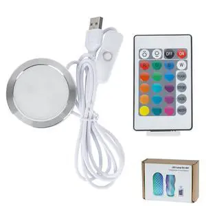 1PCS Remote Control RGB LED Lamp Kit 001 for Bambu Lab H2C/X1/P2S/A1 Multicolor RGB Makerworld for Anycubic Makeronline 3D Printer Light DIY Hardware Model Parts USB 1PCS Remote Control RGB LED Lamp Kit 001 for Bambu Lab H2C/X1/P2S/A1 Multicolor RGB Makerworld for Anycubic Makeronline 3D Printer Light DIY Hardware Model Parts USB