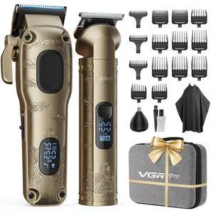 Hair Clippers for Men Professional, Cordless Hair Clippers for Hair Cutting, Mens Clippers and Trimmers Set, Electric Hair Trimmer for Men with Package Case (Gloden) Hair Clippers for Men Professional, Cordless Hair Clippers for Hair Cutting, Mens Clippers and Trimmers Set, Electric Hair Trimmer for Men with Package Case (Gloden)