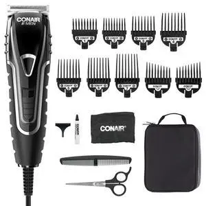 Barber Haircut Clippers - Hair Trimmer - 16-Piece Haircut Kit Barber Haircut Clippers - Hair Trimmer - 16-Piece Haircut Kit