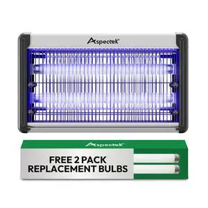 20W Electric Bug Zapper for Indoor Use Effective Against Mosquitoes and Flies. 2 Extra Replacement Bulbs Included. Lightweight Design, Powerful Grid, Easy Cleaning, Washable Tray. 20W Electric Bug Zapper for Indoor Use Effective Against Mosquitoes and Flies. 2 Extra Replacement Bulbs Included. Lightweight Design, Powerful Grid, Easy Cleaning, Washable Tray.