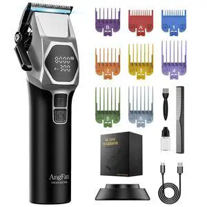 Cordless Hair Clippers for Men 8000RPM 5-Speed 440C Oxide Blades Cordless Hair Clippers for Men 8000RPM 5-Speed 440C Oxide Blades