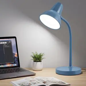 LED Desk Lamp with Flexible Gooseneck, Eye-Caring 4.5W Energy-Saving Study Lamps, Anti-tip Heavy Duty Bedside Reading Light, Desk Lamps for College Dorm Room, Home Office, Modern Lamp with 1.6m Cord LED Desk Lamp with Flexible Gooseneck, Eye-Caring 4.5W Energy-Saving Study Lamps, Anti-tip Heavy Duty Bedside Reading Light, Desk Lamps for College Dorm Room, Home Office, Modern Lamp with 1.6m Cord