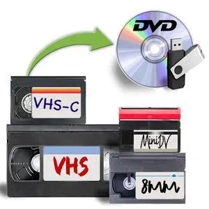 Video Tape Transfer Service (VHS, VHS-C, 8mm, Hi8, Video 8, & MiniDV Videotape) to Digital MP4 - Memories Box Included Video Tape Transfer Service (VHS, VHS-C, 8mm, Hi8, Video 8, & MiniDV Videotape) to Digital MP4 - Memories Box Included